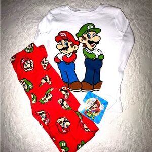 Nintendo Mario & Luigi Kids Two Piece - Red, Green, White